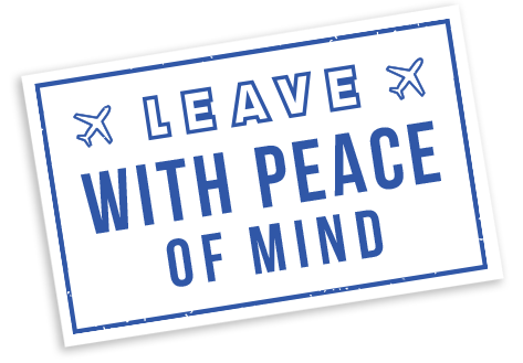 Leave with peace of mind